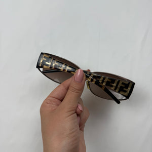Brown logo 2000s sunglasses