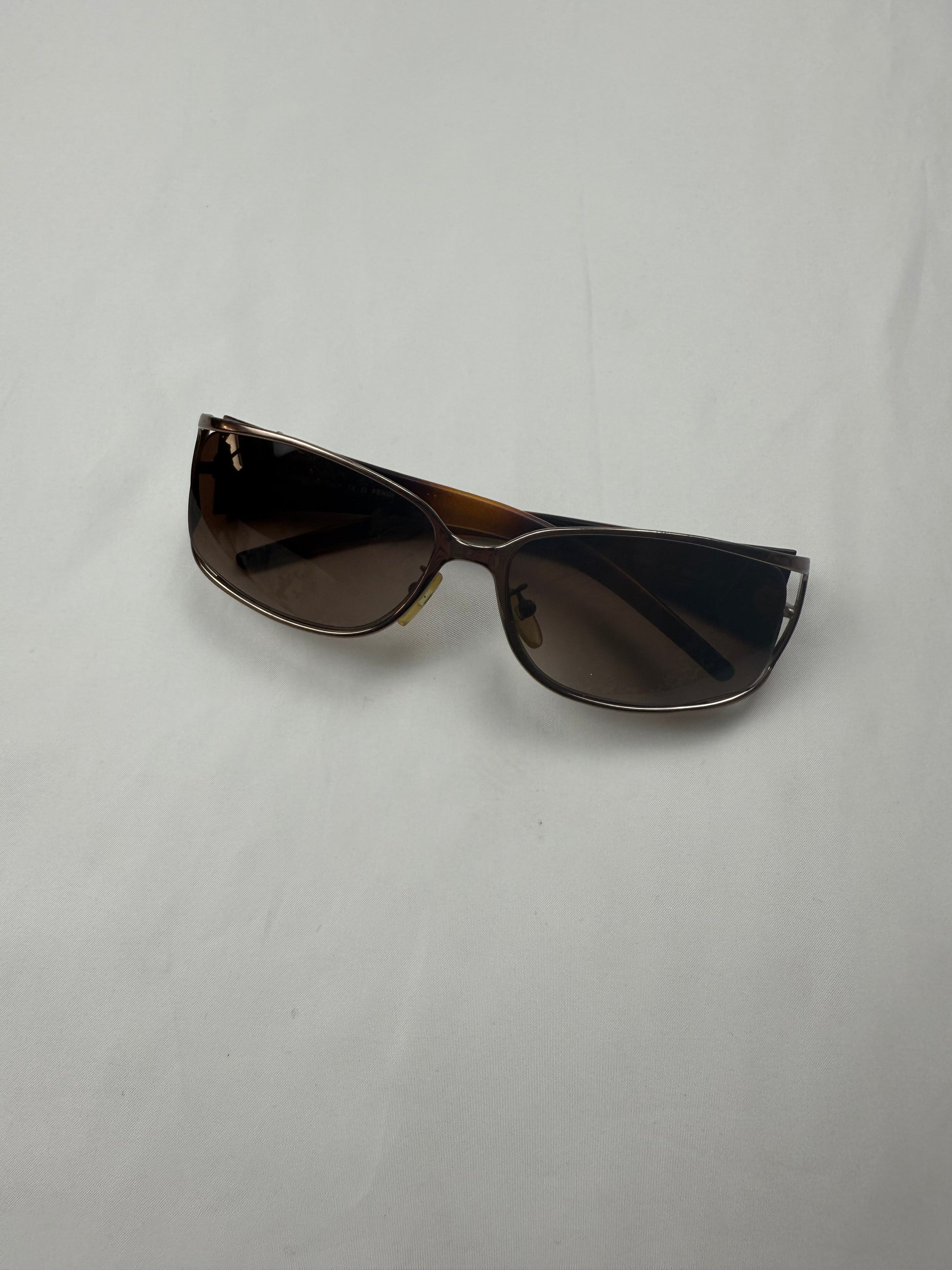 Brown logo 2000s sunglasses