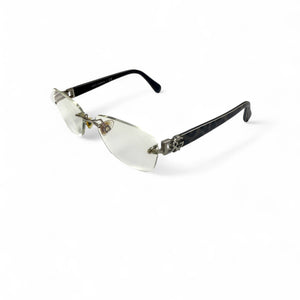 Black logo 2000s office glasses (with prescription)