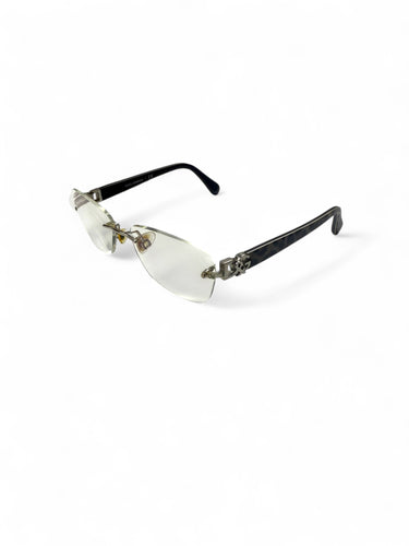Black logo 2000s office glasses (with prescription)