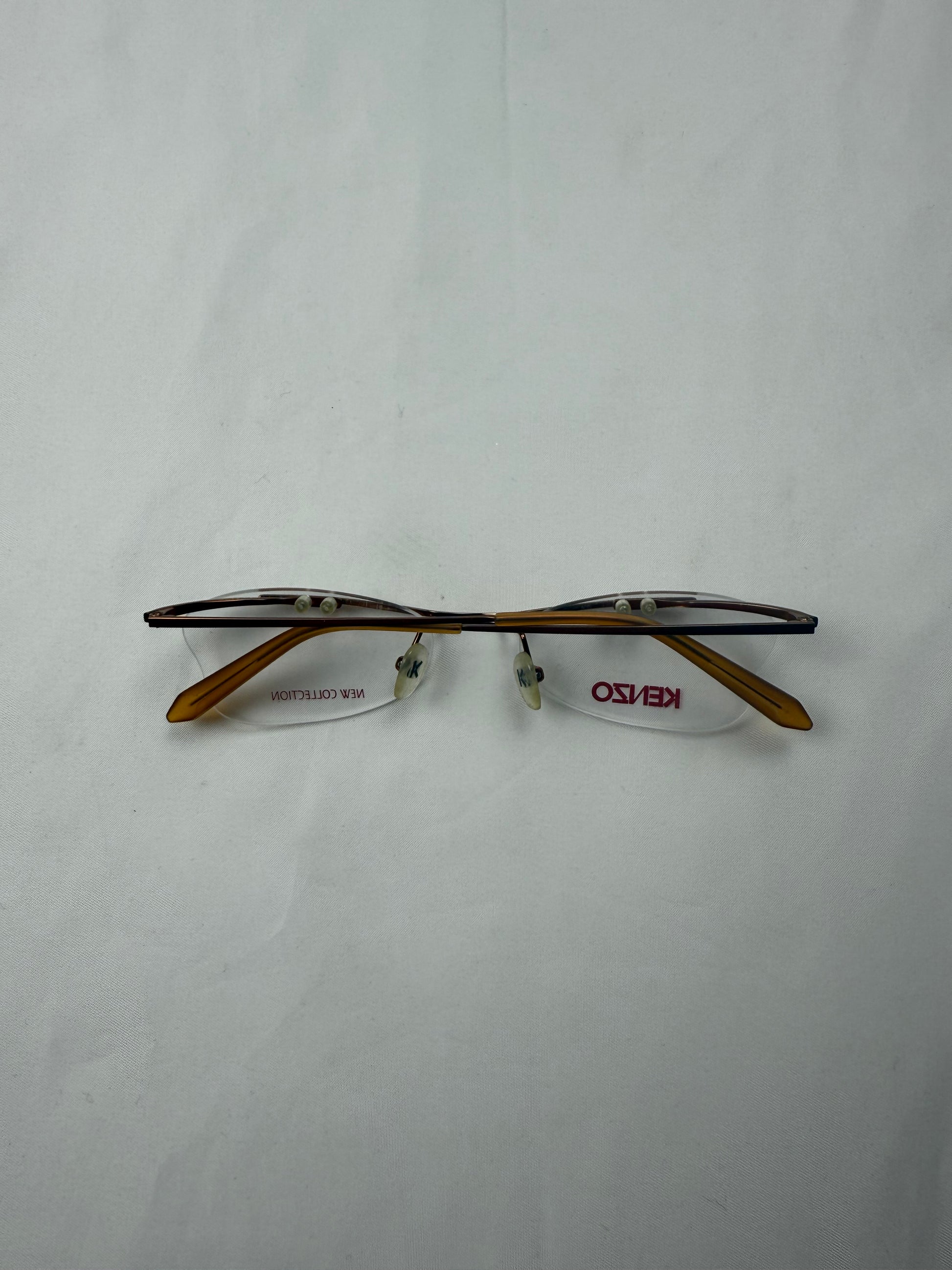 Gold logo 2000s office glasses (no prescription)