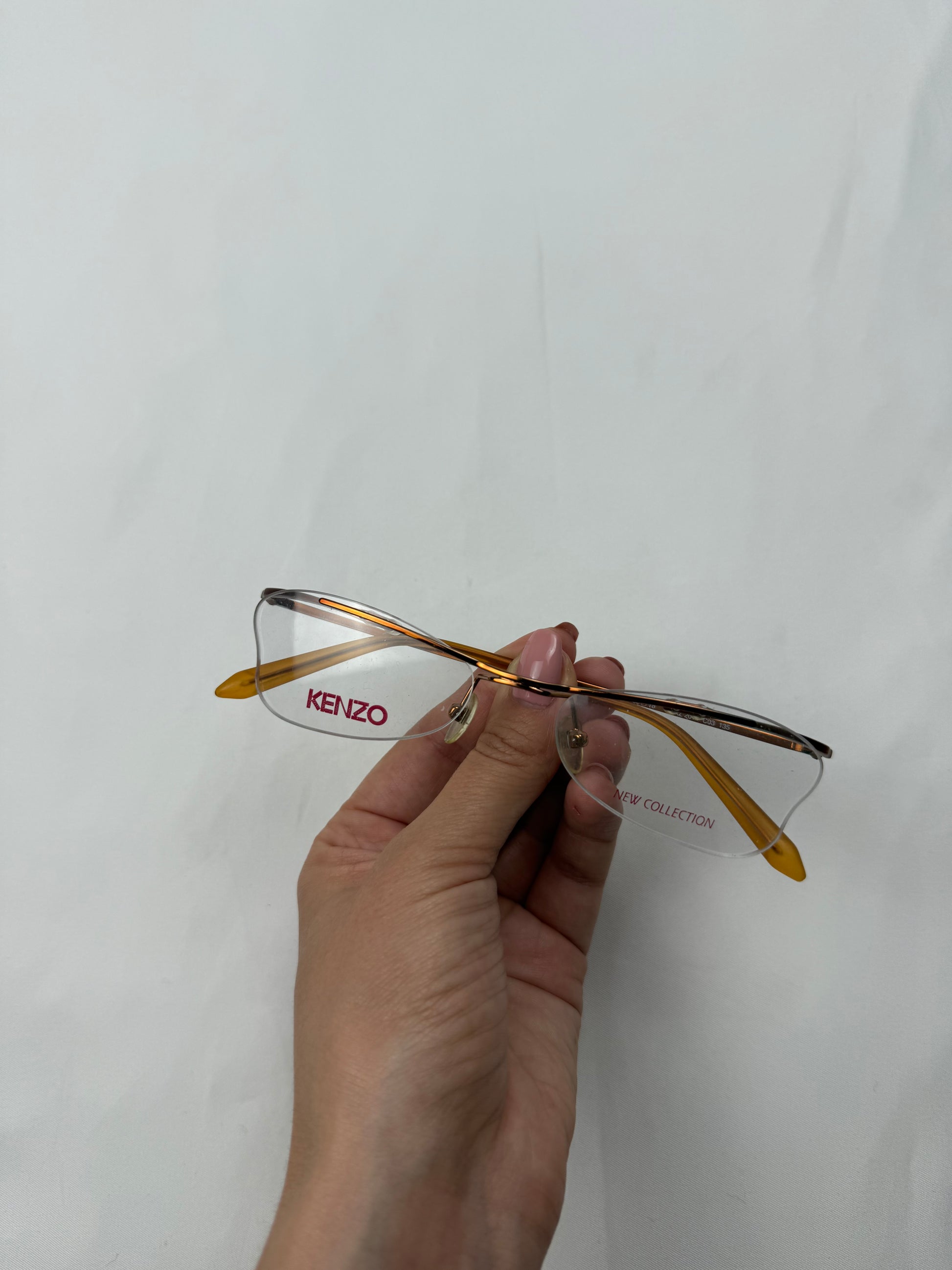 Gold logo 2000s office glasses (no prescription)