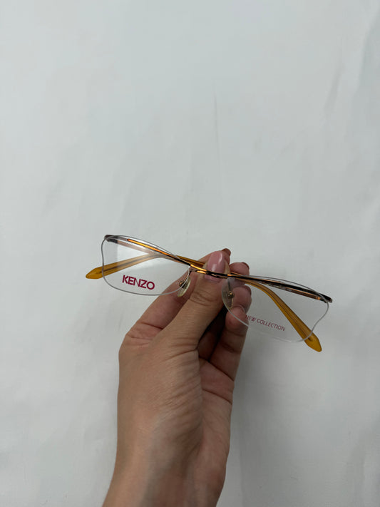 Gold logo 2000s office glasses (no prescription)