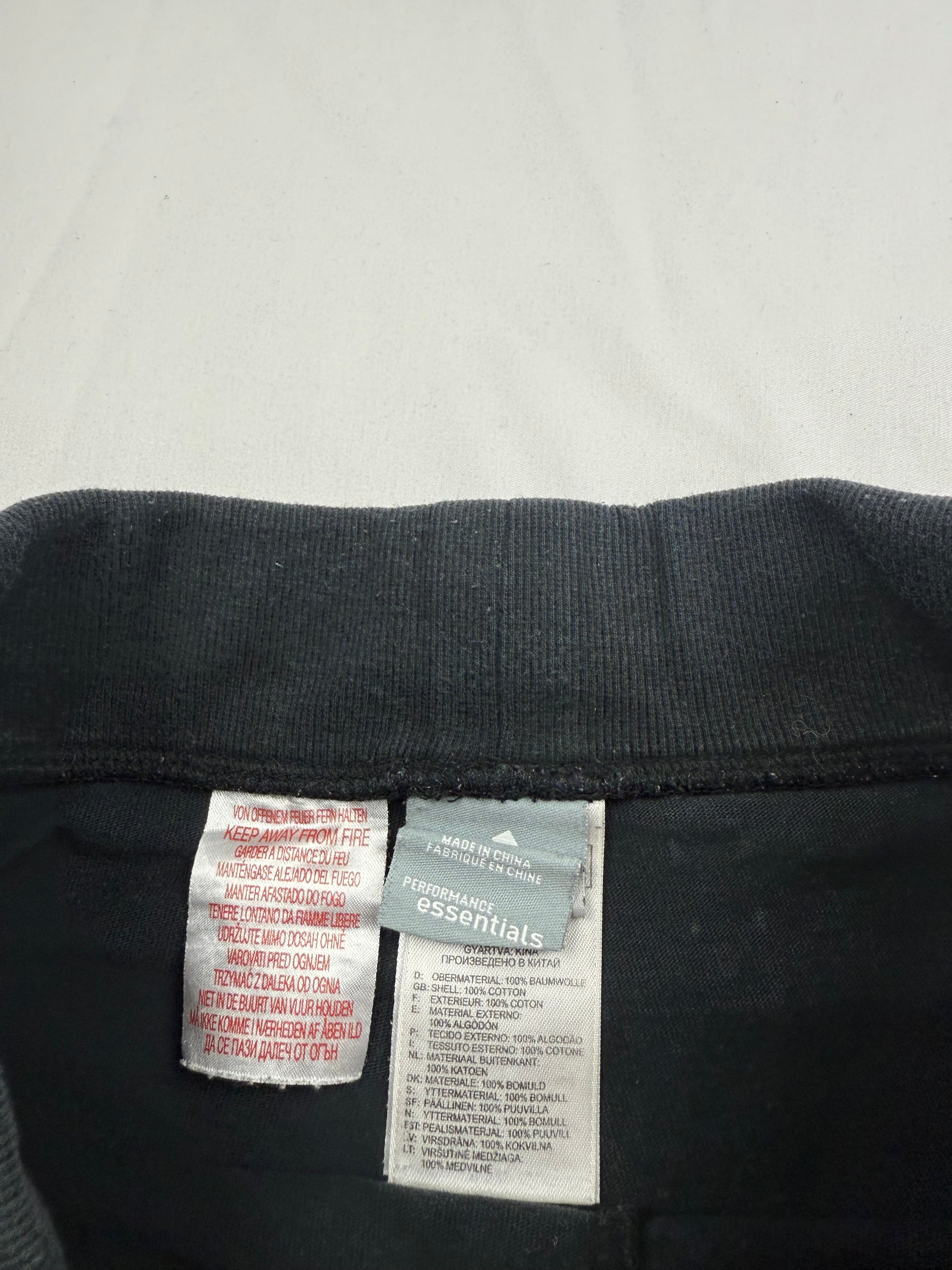 Black activewear low rise mini short (XS)