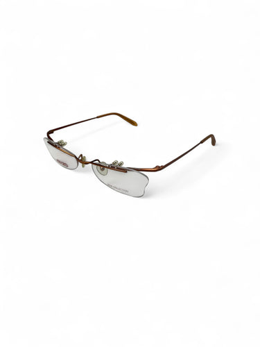 Gold logo 2000s office glasses (no prescription)