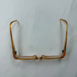 Beige rhinestones 2000s office glasses (with prescription)