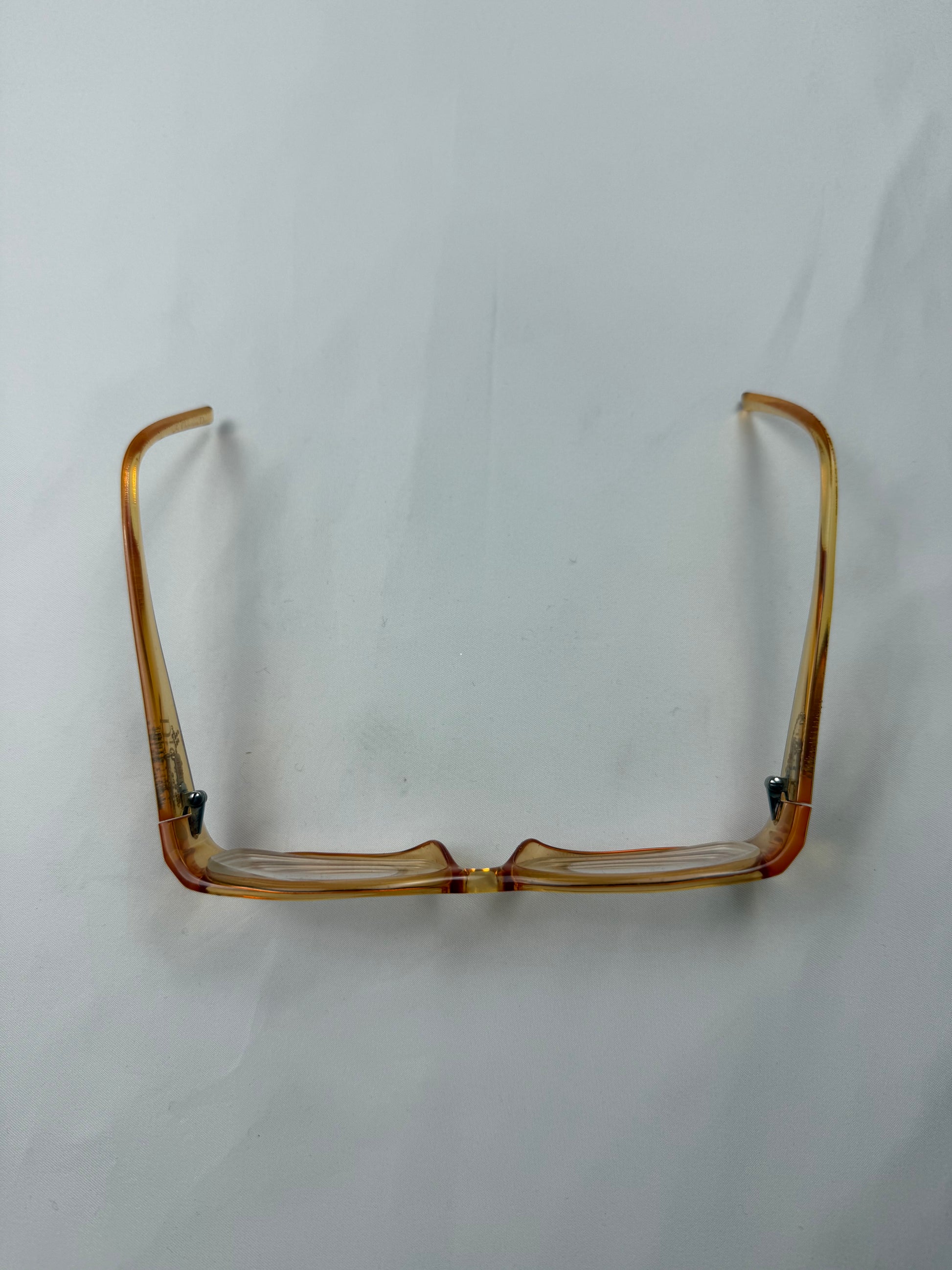 Beige rhinestones 2000s office glasses (with prescription)