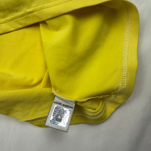 Yellow lycra tight fit tee (S/M)