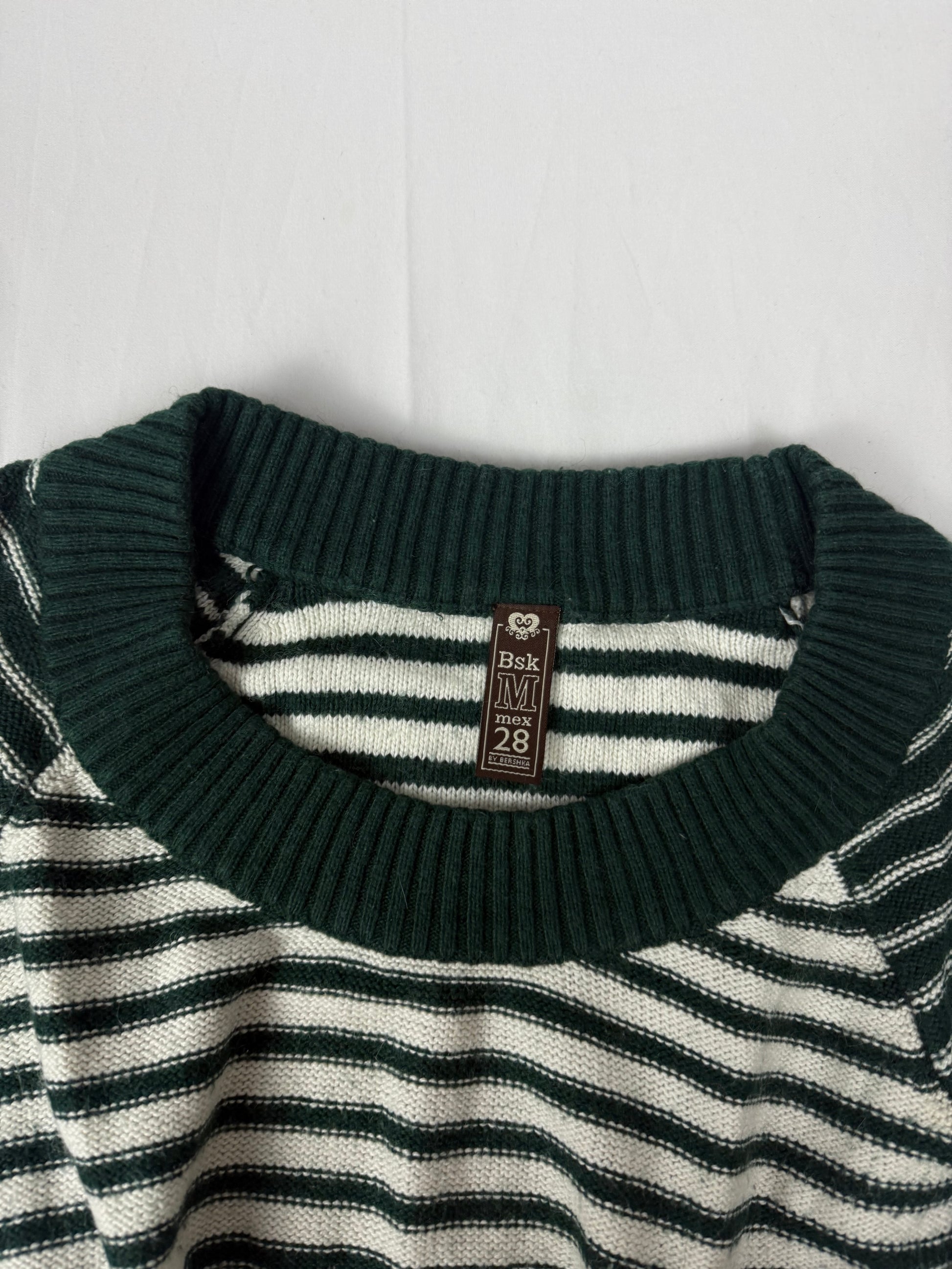 Dark green striped jumper (S/M)