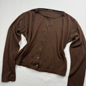 Brown cardigan jumper (L)