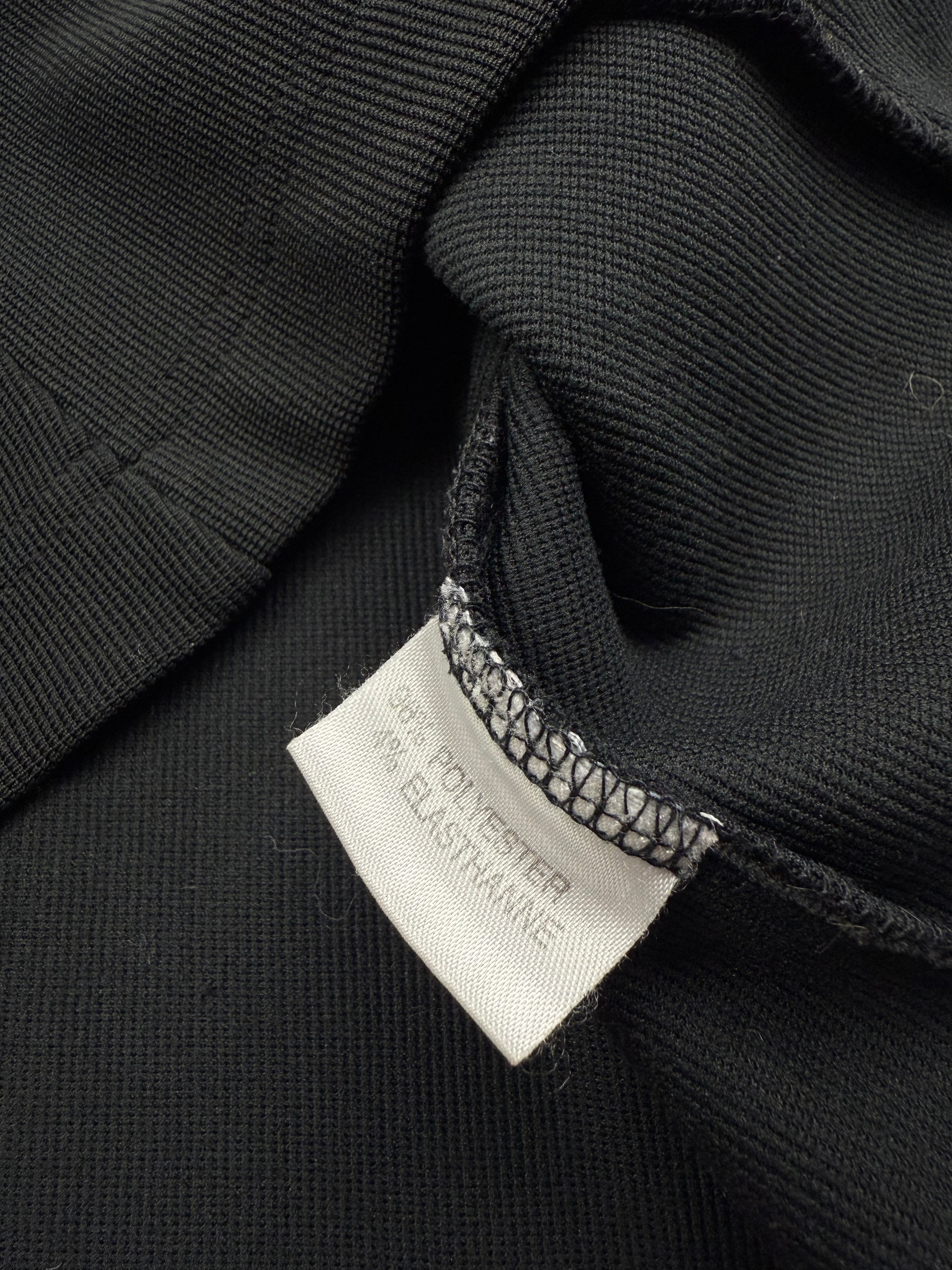 Black zip up cotton biker jacket (M/L)
