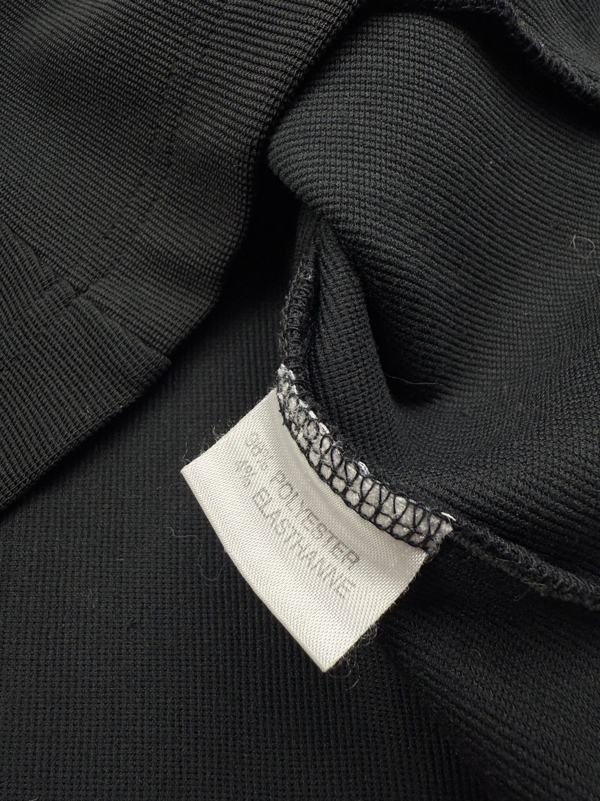 Black zip up cotton biker jacket (M/L)