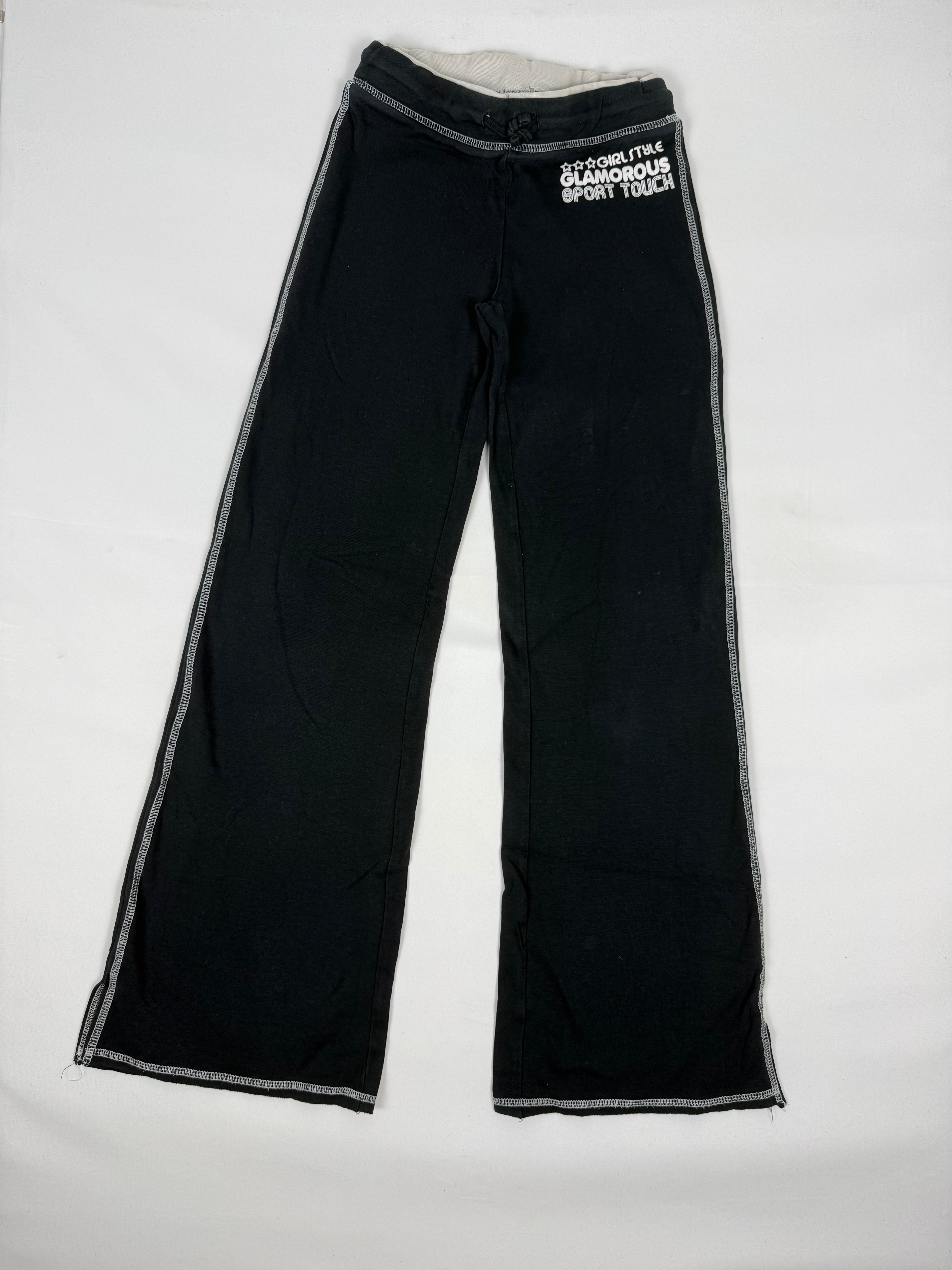 Black cotton joggers pants (XS)