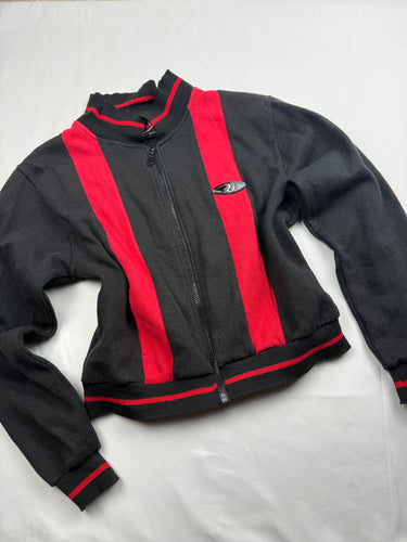 Black & red zip up sweatshirt jacket  (M/L)