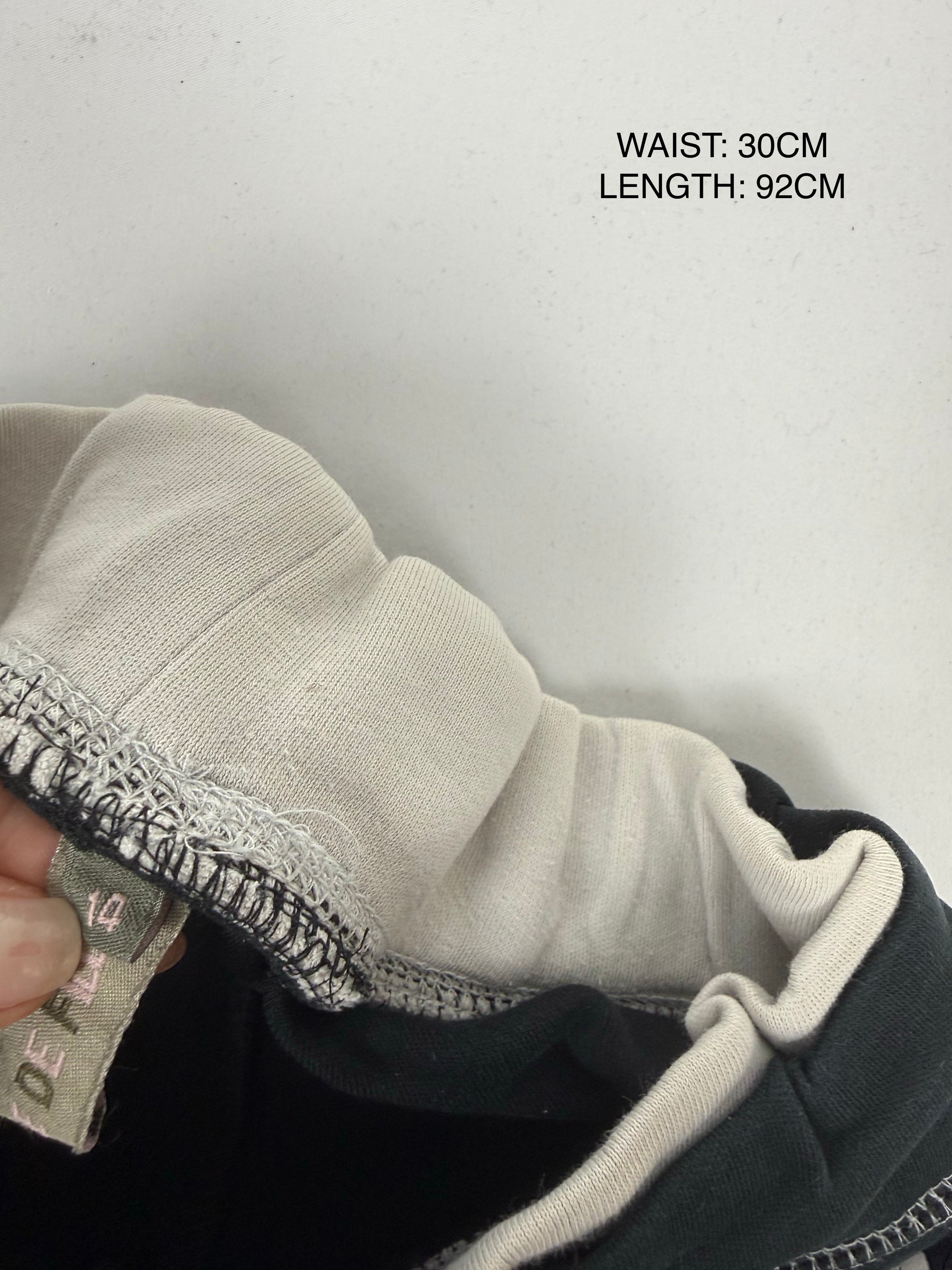 Black cotton joggers pants (XS)