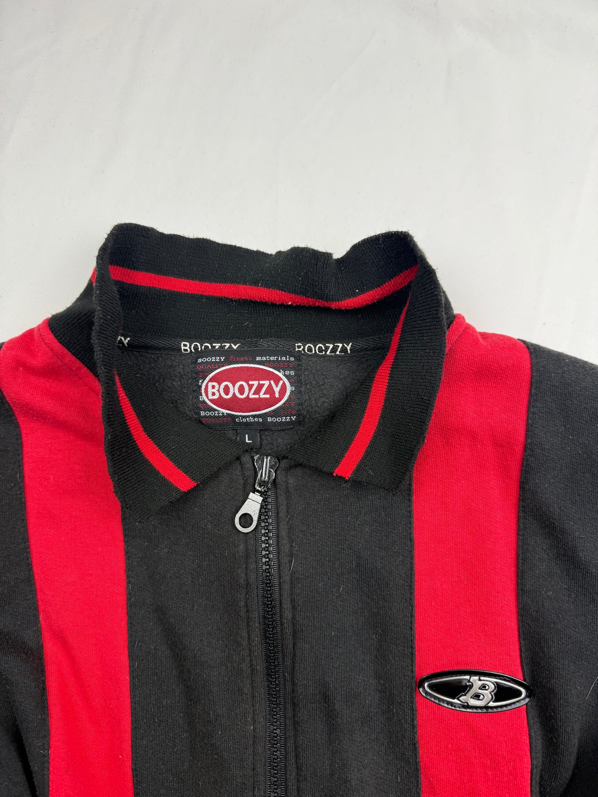 Black & red zip up sweatshirt jacket  (M/L)