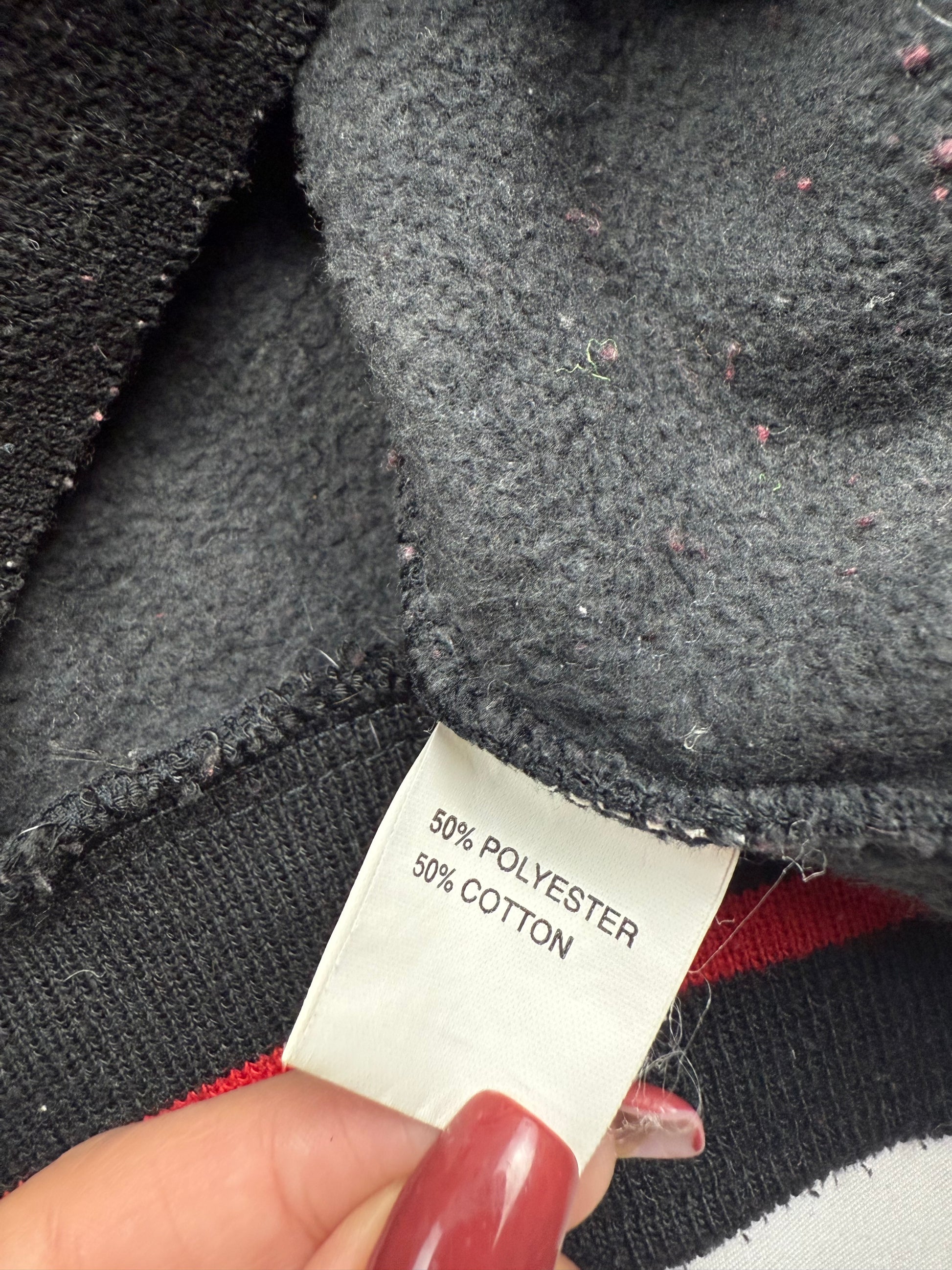 Black & red zip up sweatshirt jacket  (M/L)