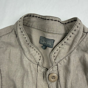 Beige linen blazer jacket (XL)