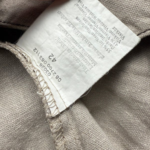 Beige linen blazer jacket (XL)