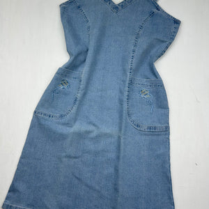 Denim jean blue Y2K vintage mini dress (S)
