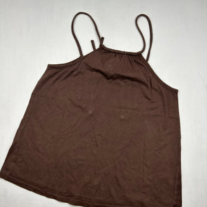 Brown cotton cami top (L)