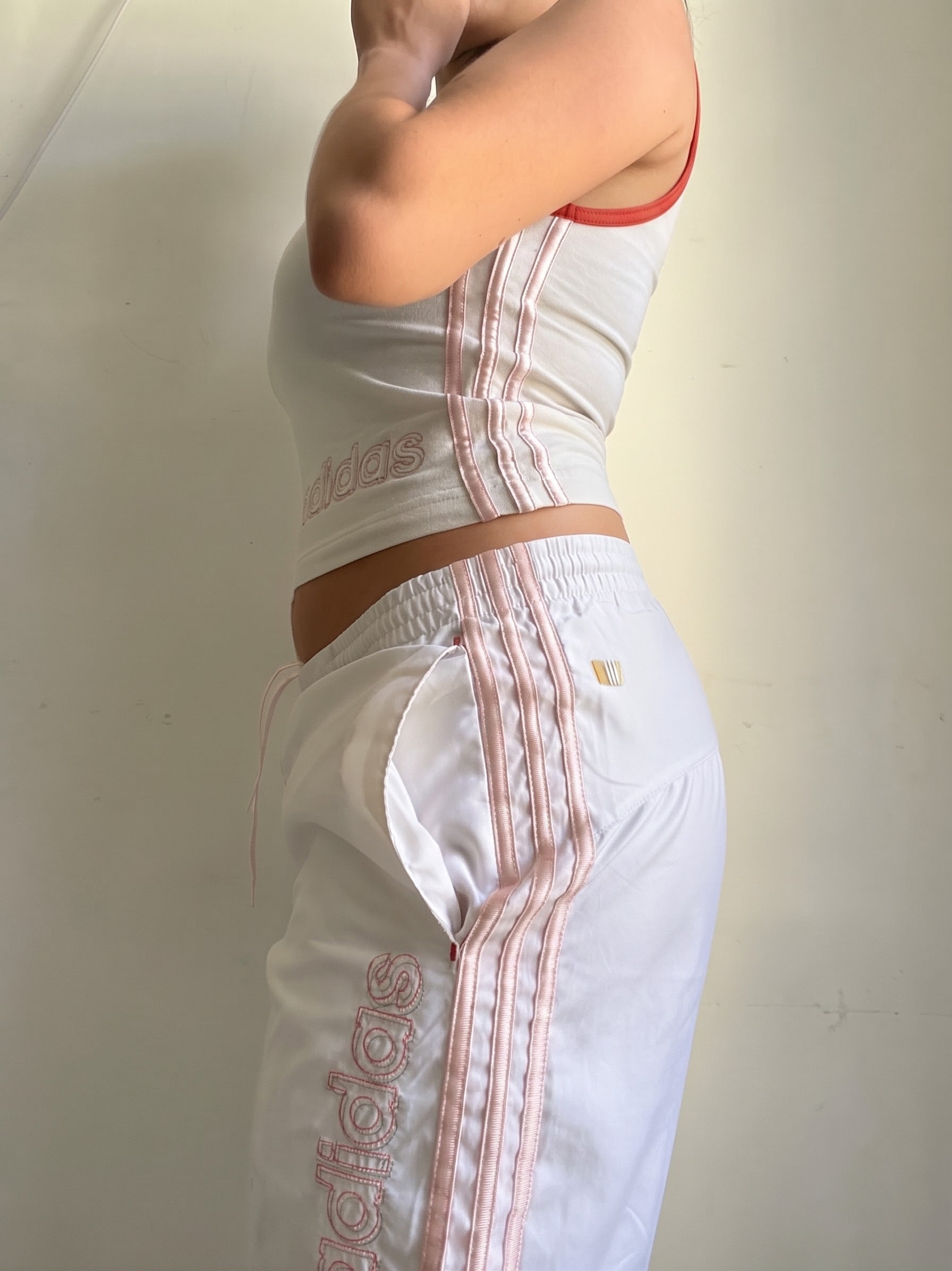 Haut de sport en coton blanc (S)