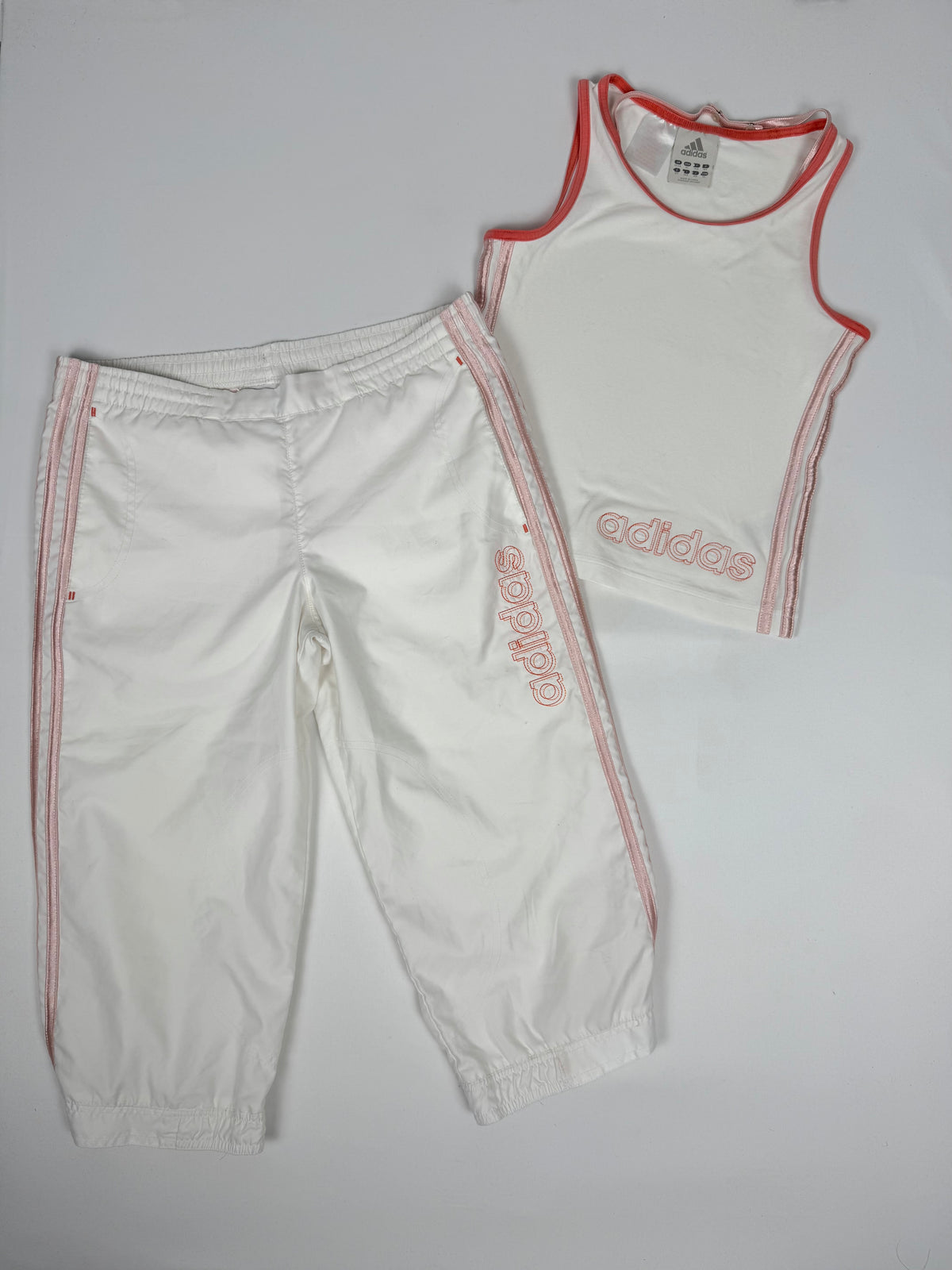 Haut de sport en coton blanc (S)