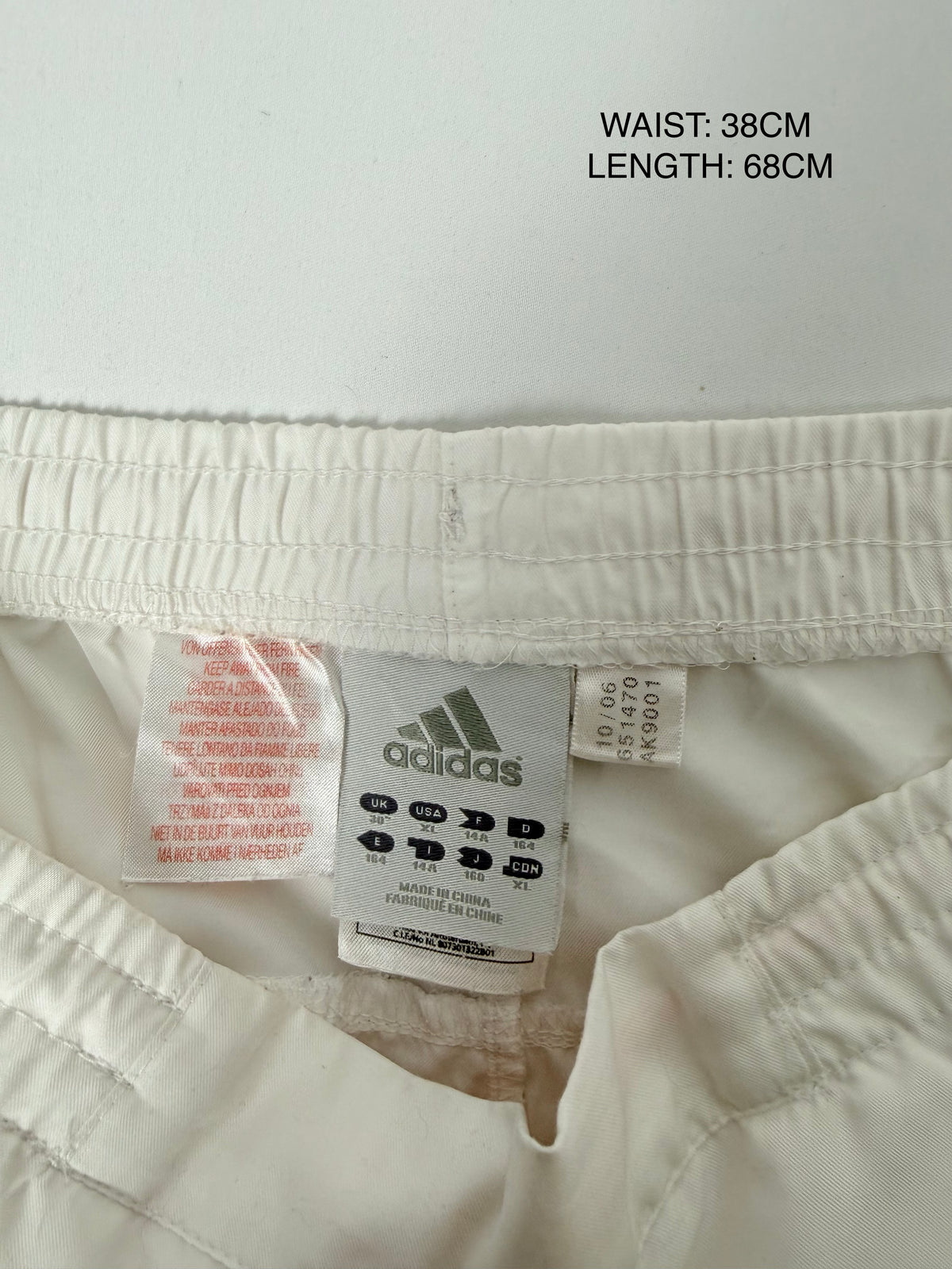 Haut de sport en coton blanc (S)