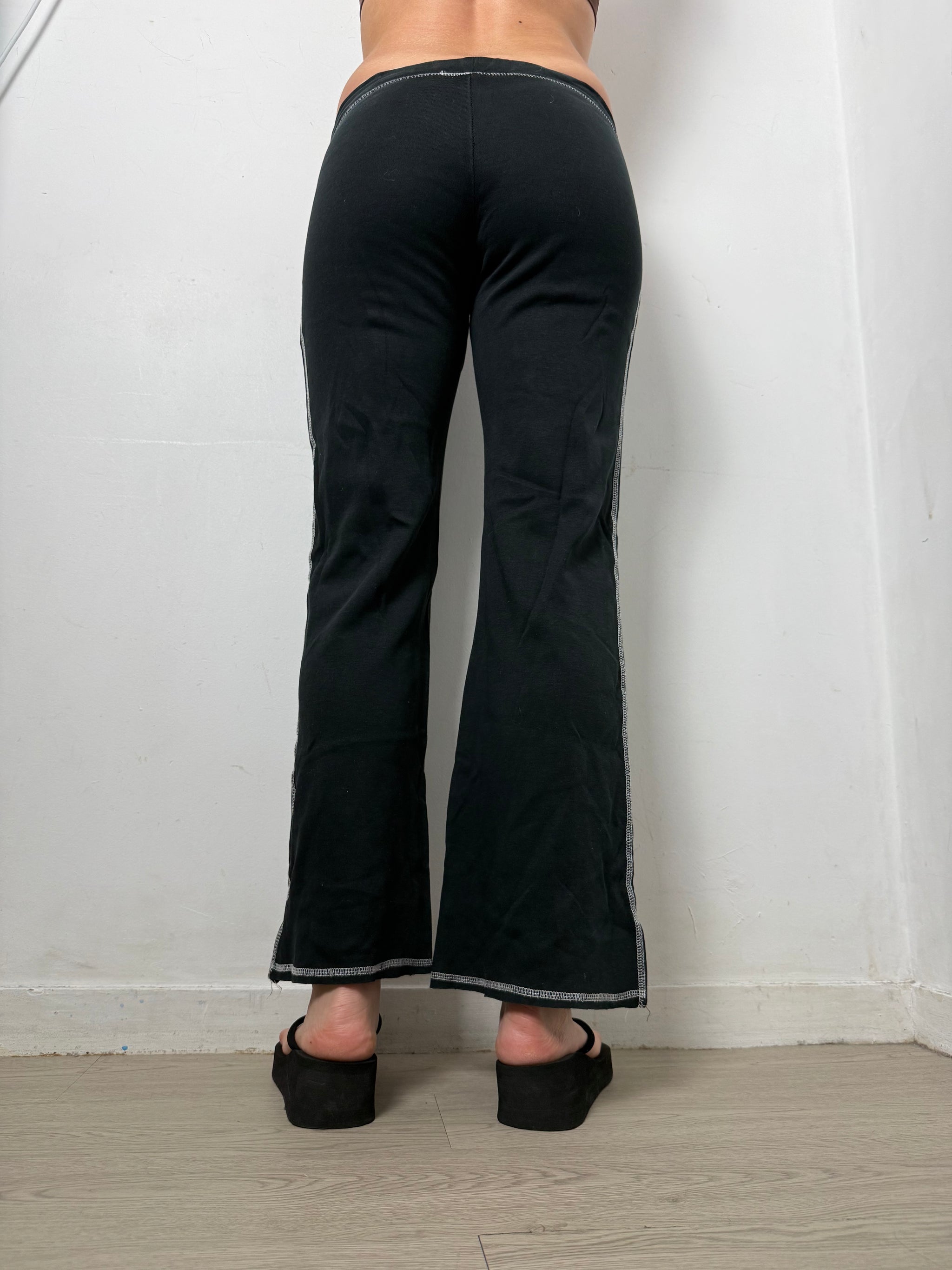 Black cotton joggers pants (XS)