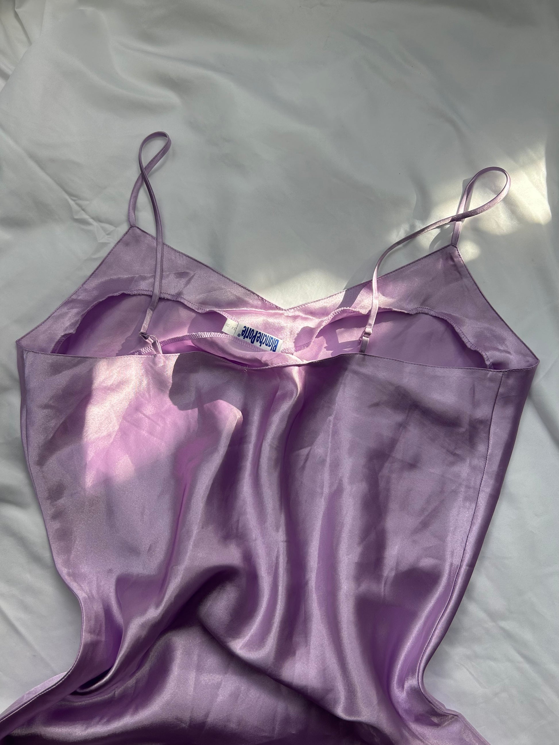 Satin pink babydoll mini dress (S/M)