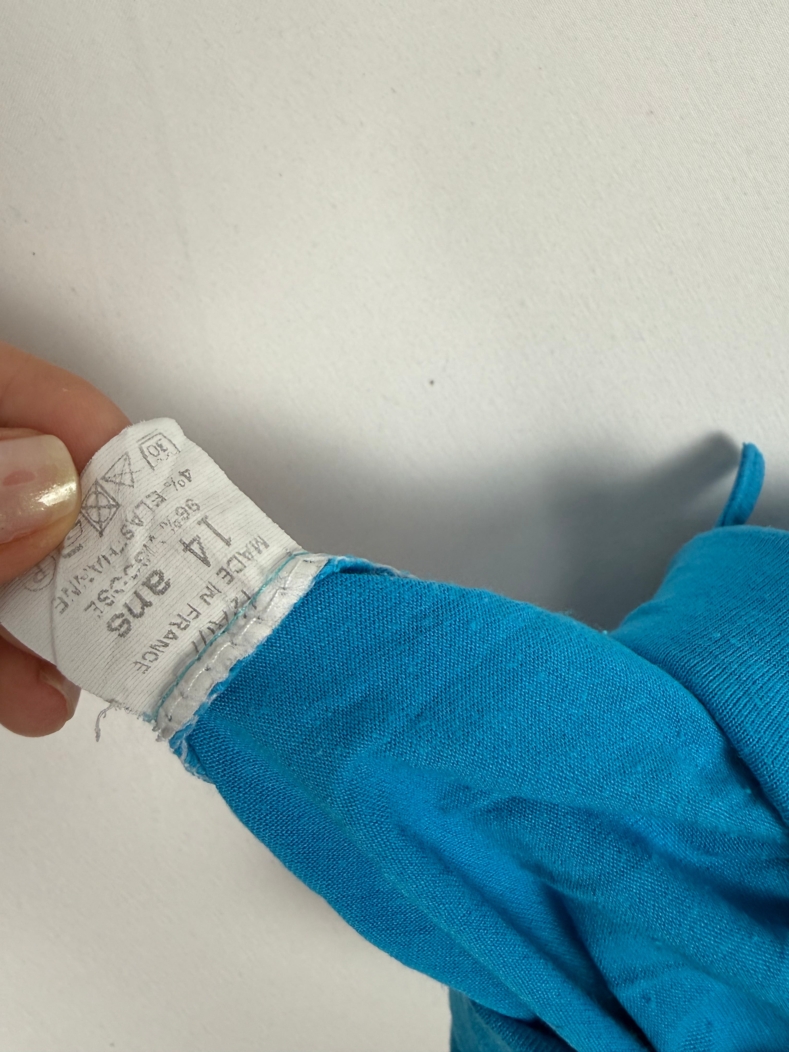 Blue low rise mini short (S)