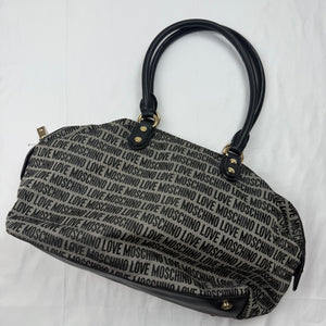 Black monogram uni shoulder bag (44x24cm)