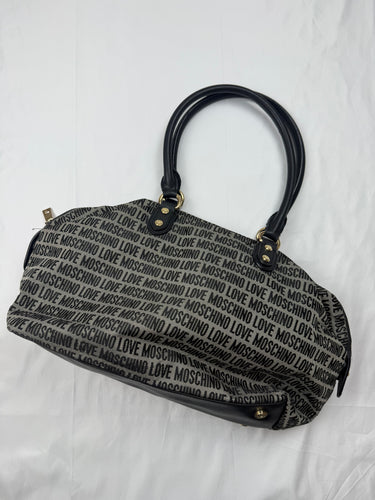 Black monogram uni shoulder bag (44x24cm)