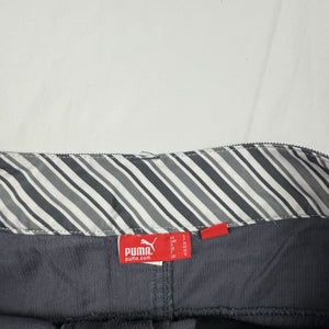 Grey velvet ribbed low rise mini skirt (S/M)