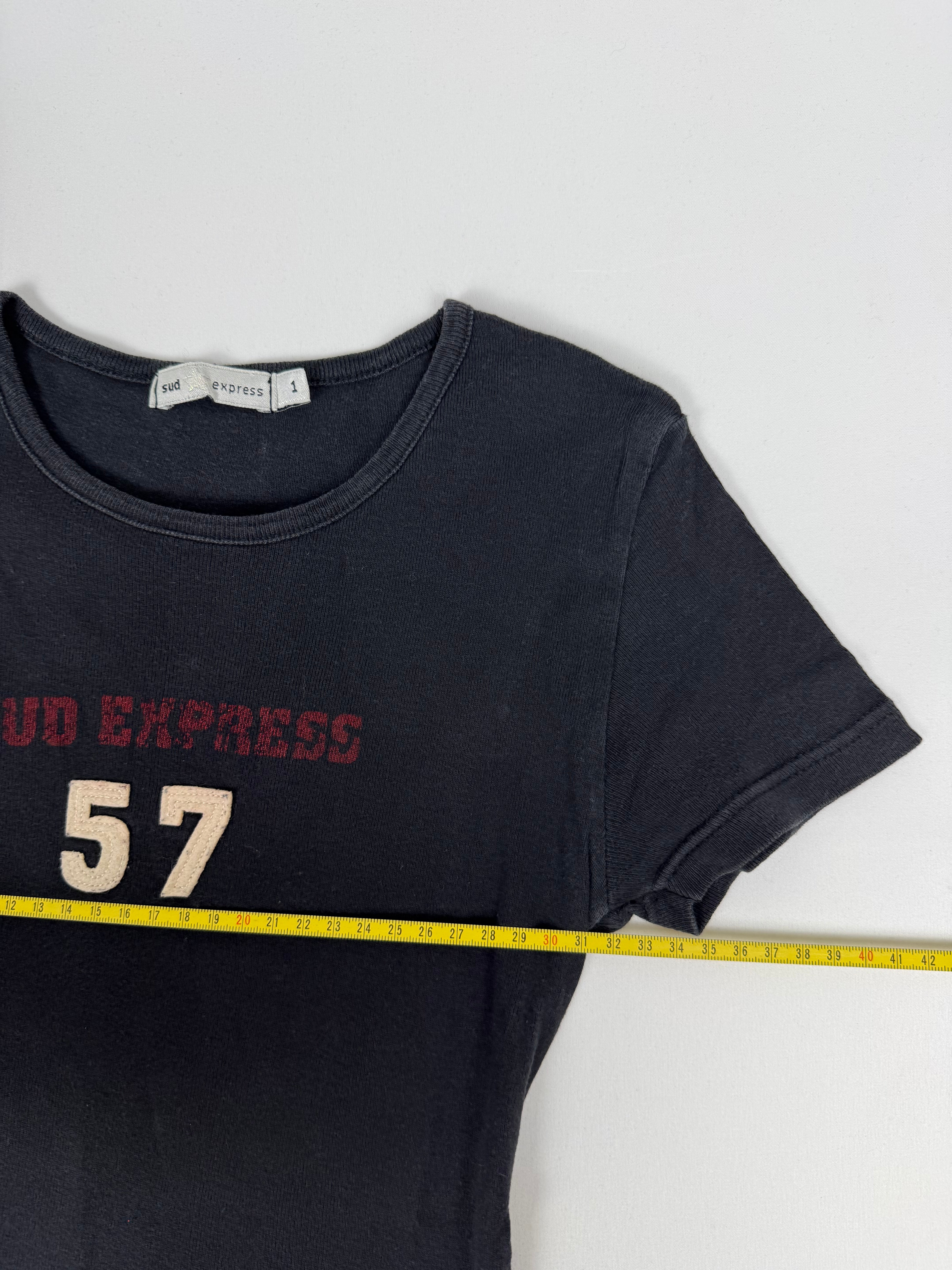 Black activewear cotton tee (S)