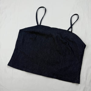Navy denim cami top (M/L)