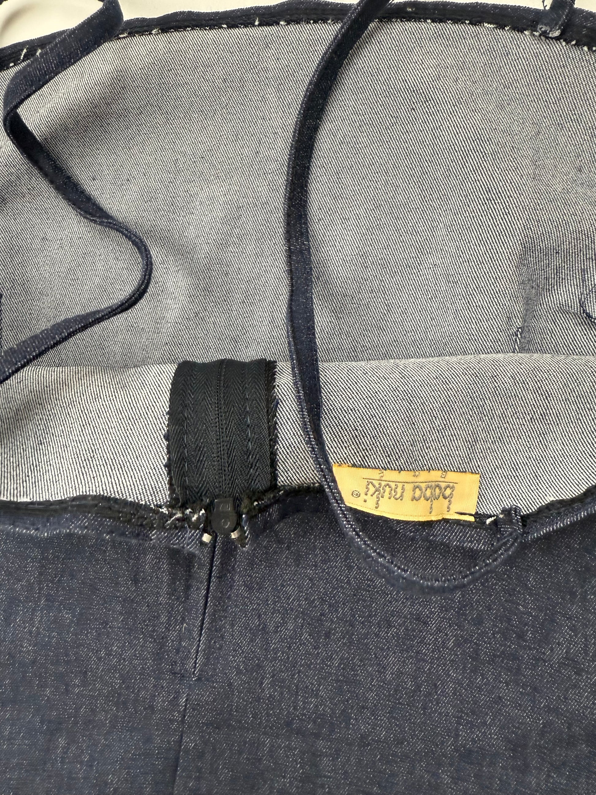 Navy denim cami top (M/L)