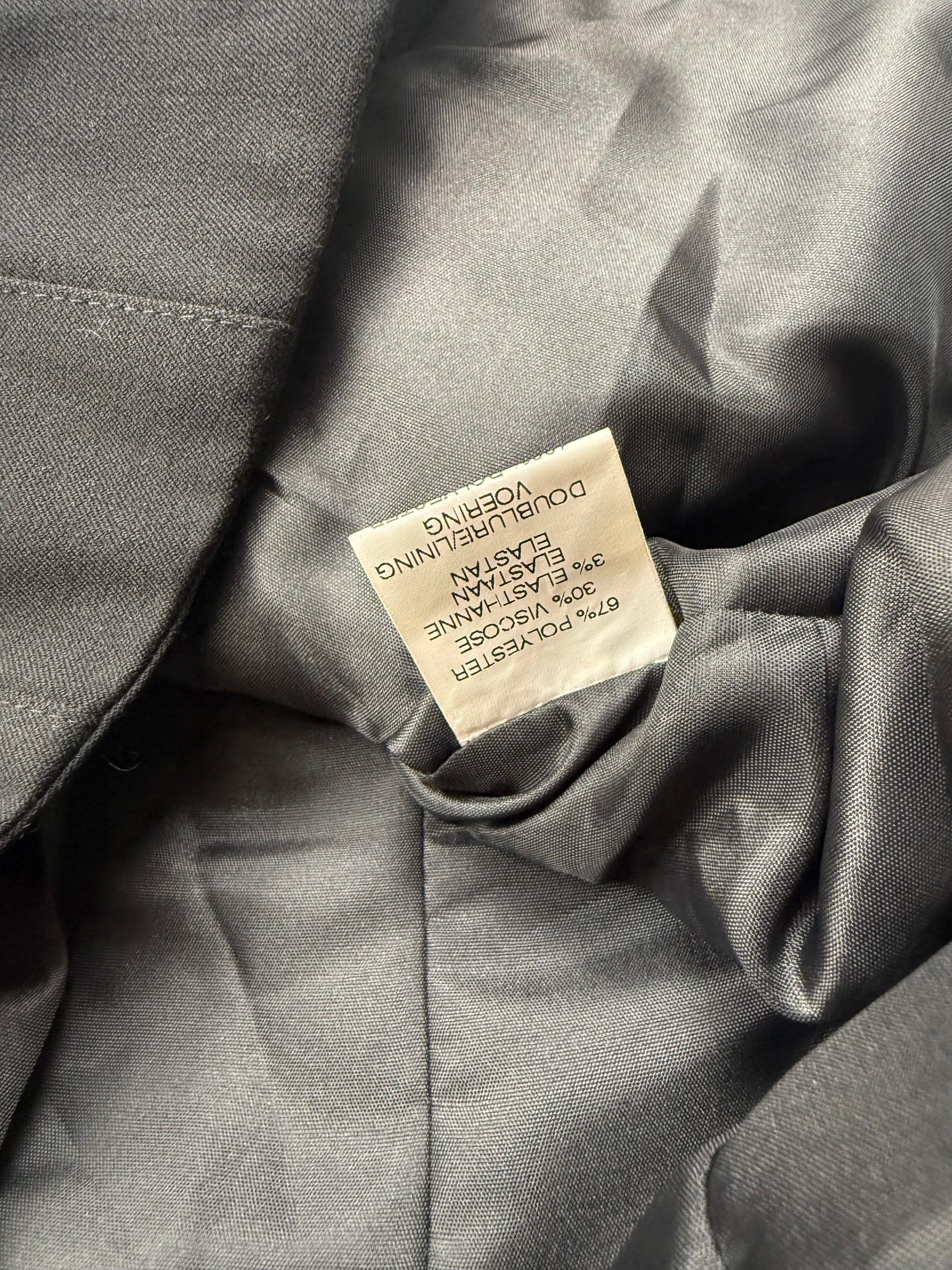 Black zip up office blazer jacket (M)