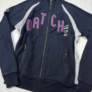 Navy cotton zip up sweatshirt (XL)