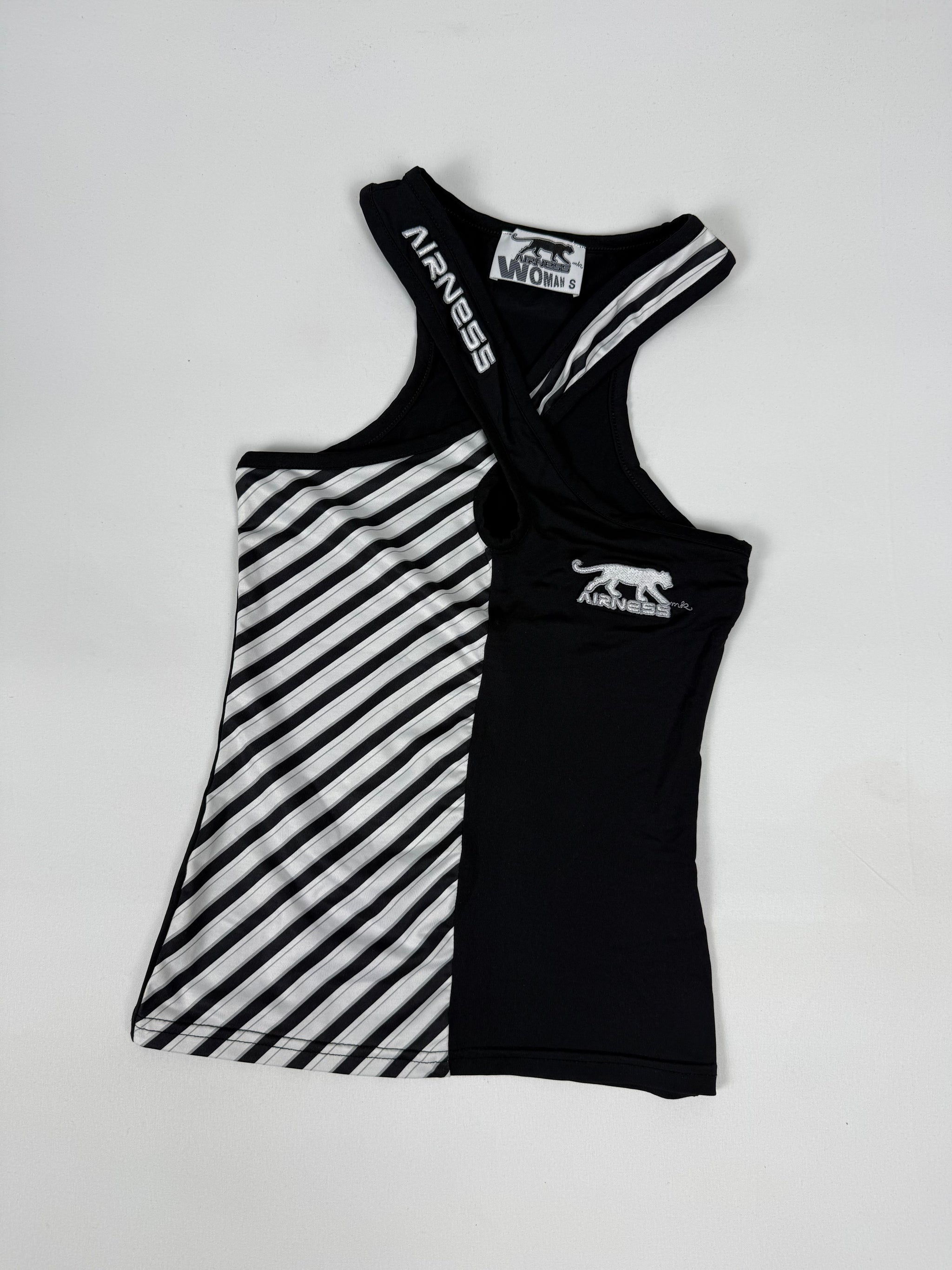Black activewear tight fit top (S)