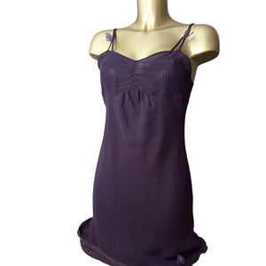 Purple mesh lined butterflies babydoll dress (S/M)