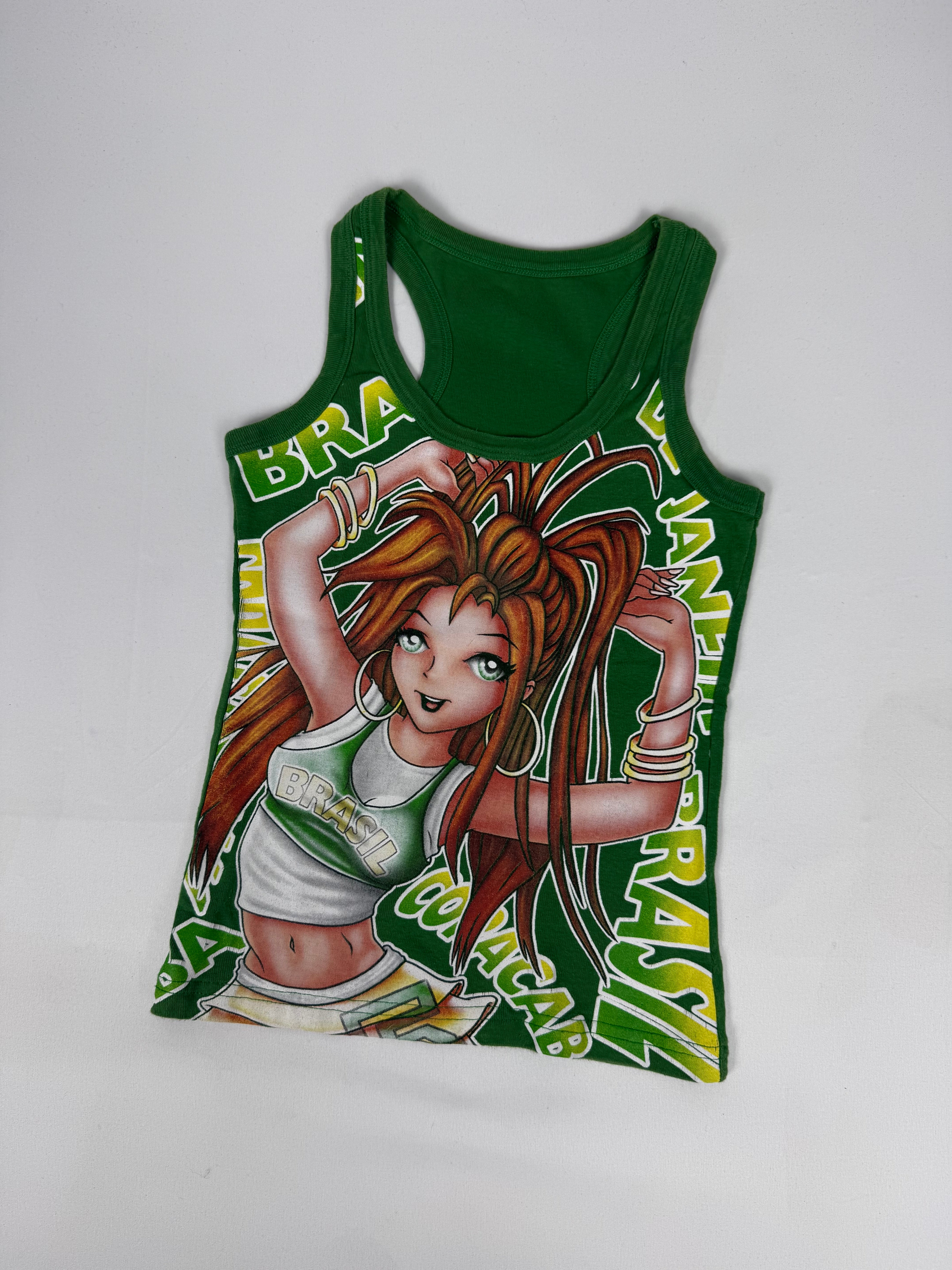 Débardeur graphique beige (S)