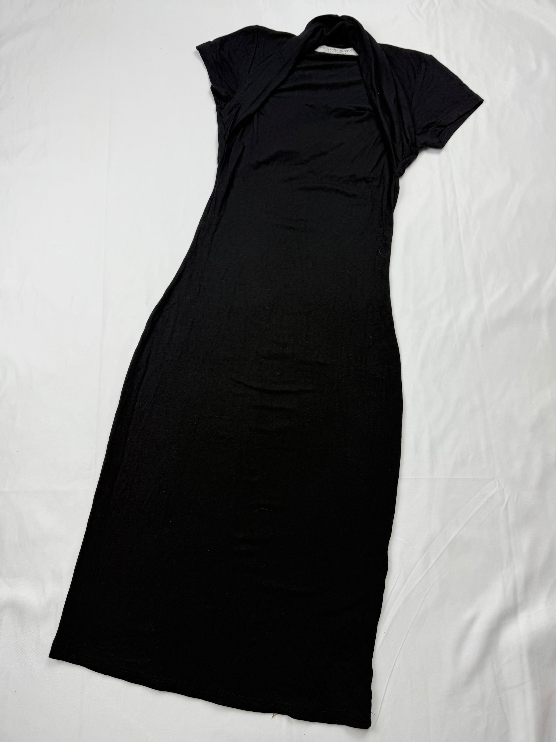 Black tight fit office siren mini dress (XS)