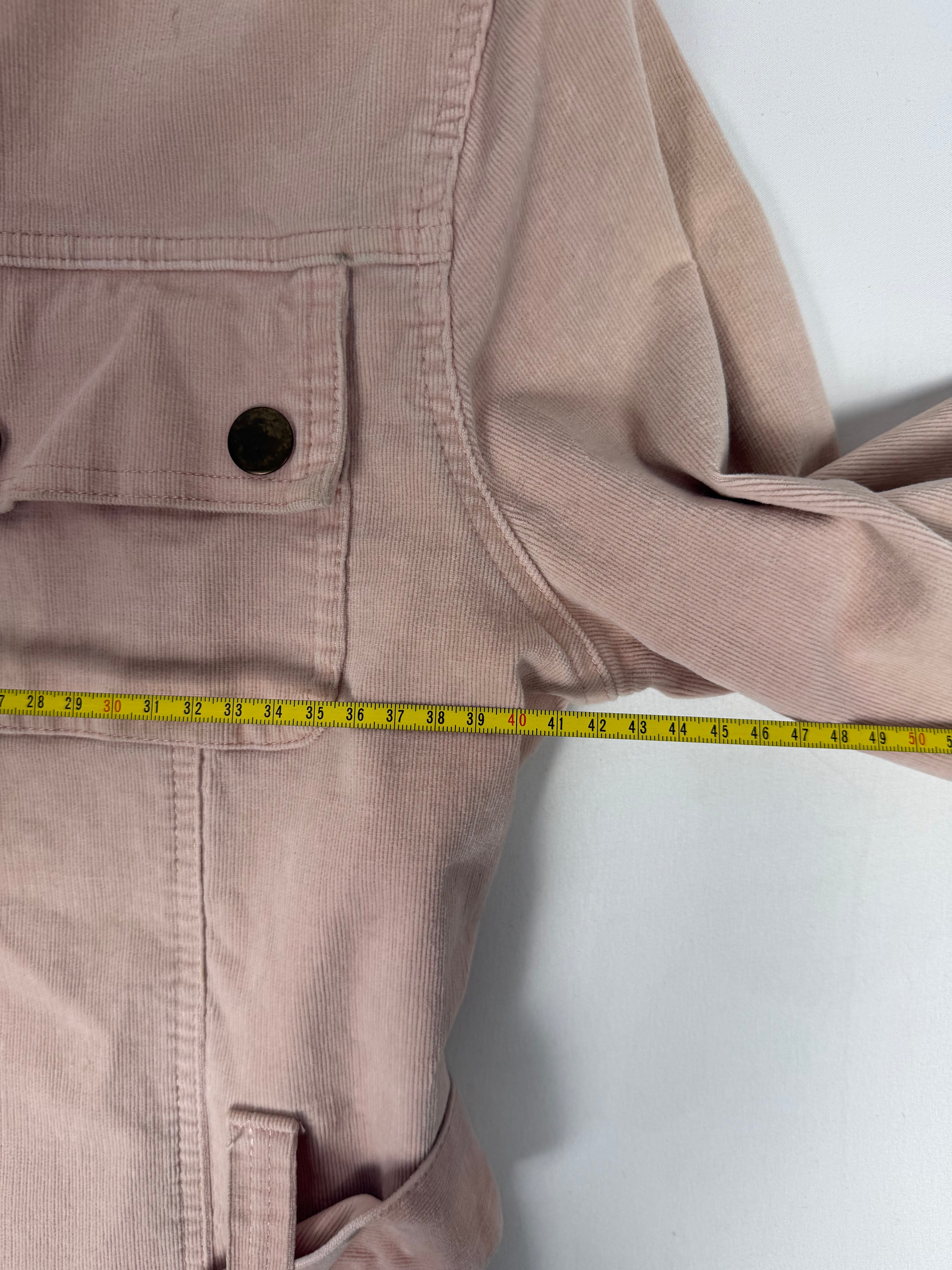 Veste ajustée 100 % coton kaki (L)