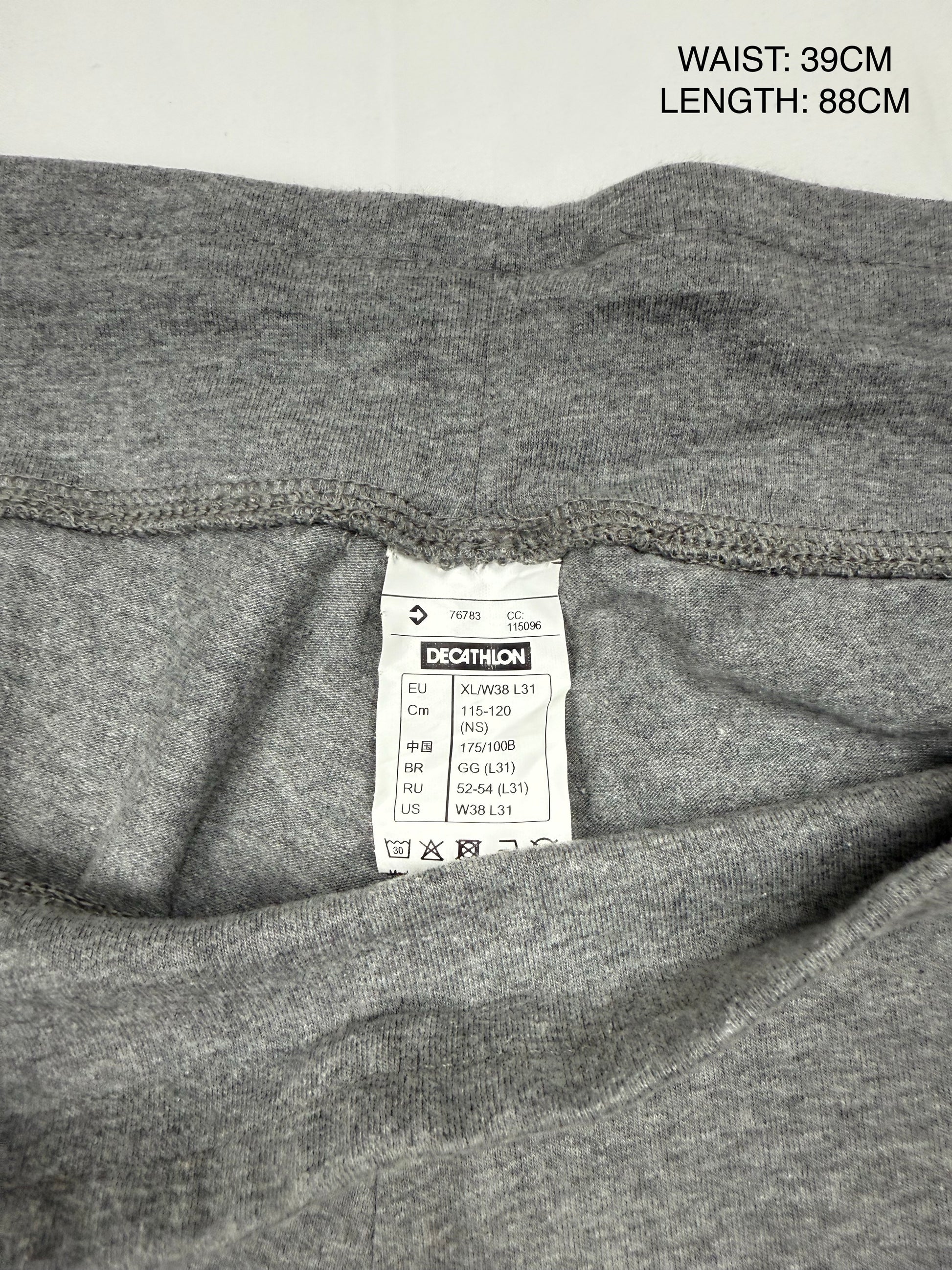 Grey low rise joggers baggy pants (M)