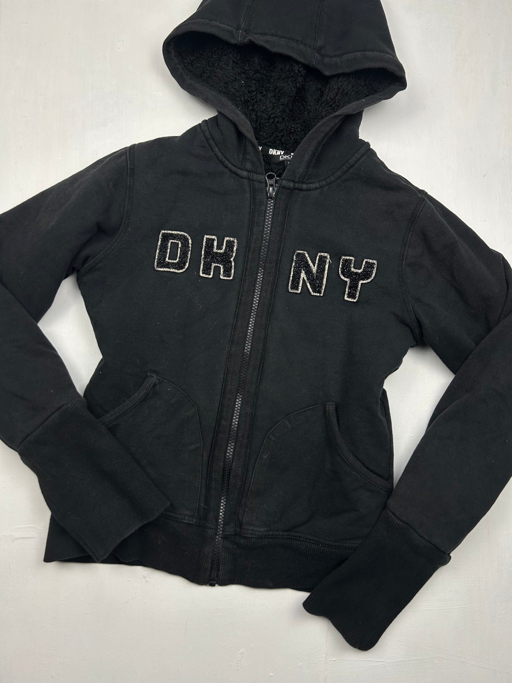 Black fleece hoodie (S)
