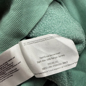 Blue cotton zip up tight fit hoodie (XS)