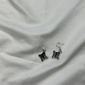 Boho pendant cord necklace + earrings set