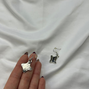 Boho pendant cord necklace + earrings set