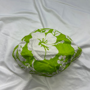 Green hibiscus Hawaii floral bucket hat
